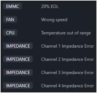 EclerCLOUD Remote Monitoring and Control Platform - Warnings