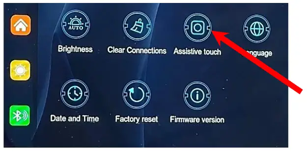 INTERPHONE RIDESYNC Car Play and Android Auto - menu can be disabled from the settings by selecting the appropriate function