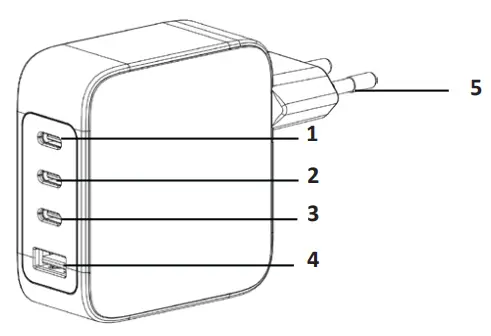 Intenso W140A3C Gan Power Adapter Set - Product overview