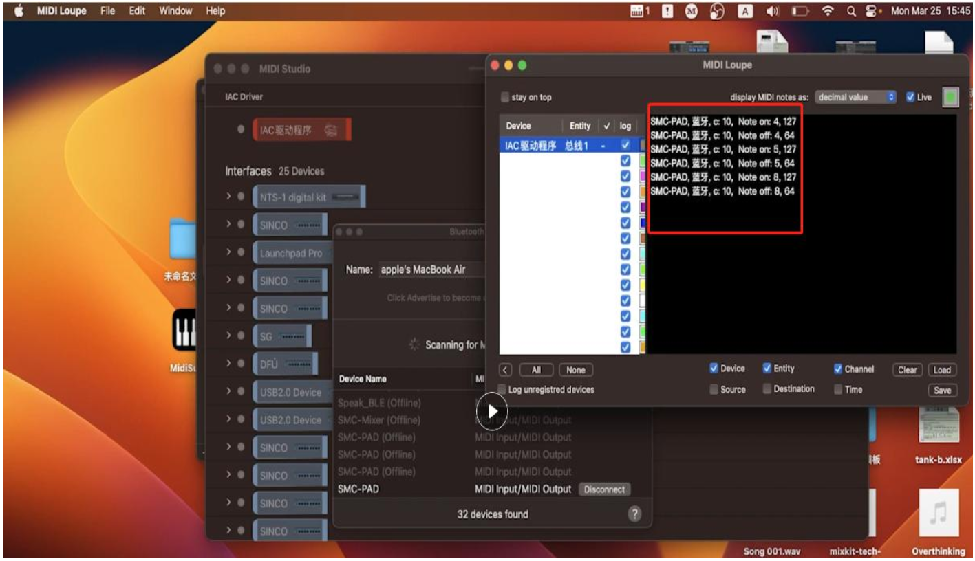 MacRumors Forums MAC BT Connection Suspect Bluetooth Connection - Open the MIDI display software