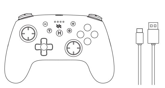NEXT NX-SWLCA Mini Wireless Pro Controller for Switch User Guide - PACKAGE CONTENTS