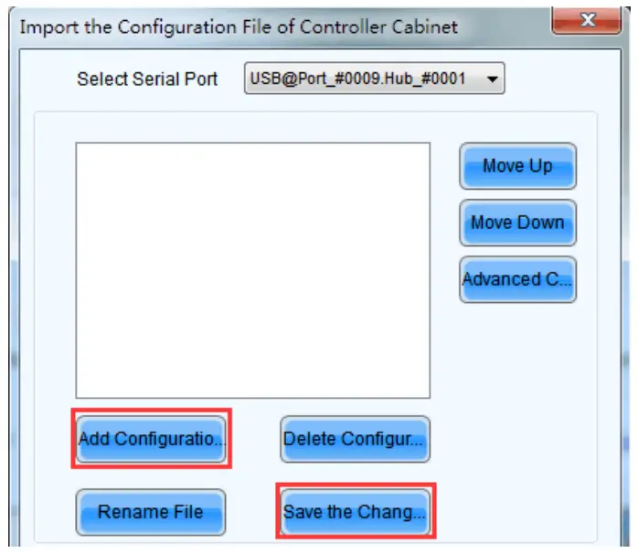 NOVA STAR MCTRL R5 LED Display Controller - Importing configuration file of controller cabinet