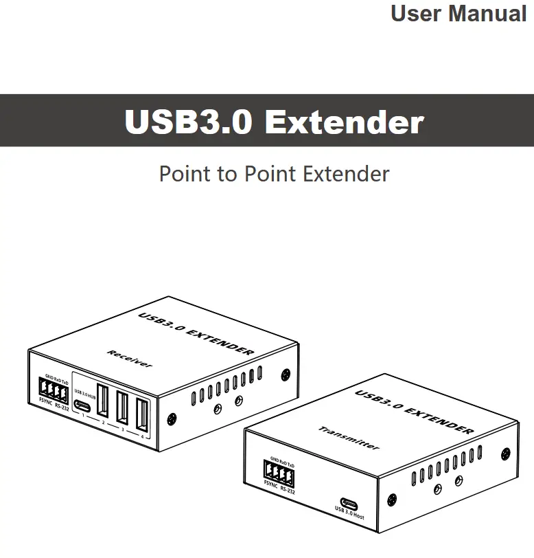 StarTech USB3.0 Point To Point Extender - front page