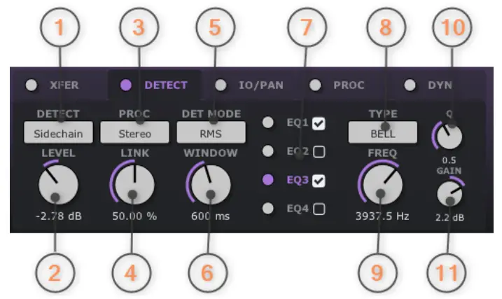 TBProAudio Impress3 Compressor Effect Plugin - Detect