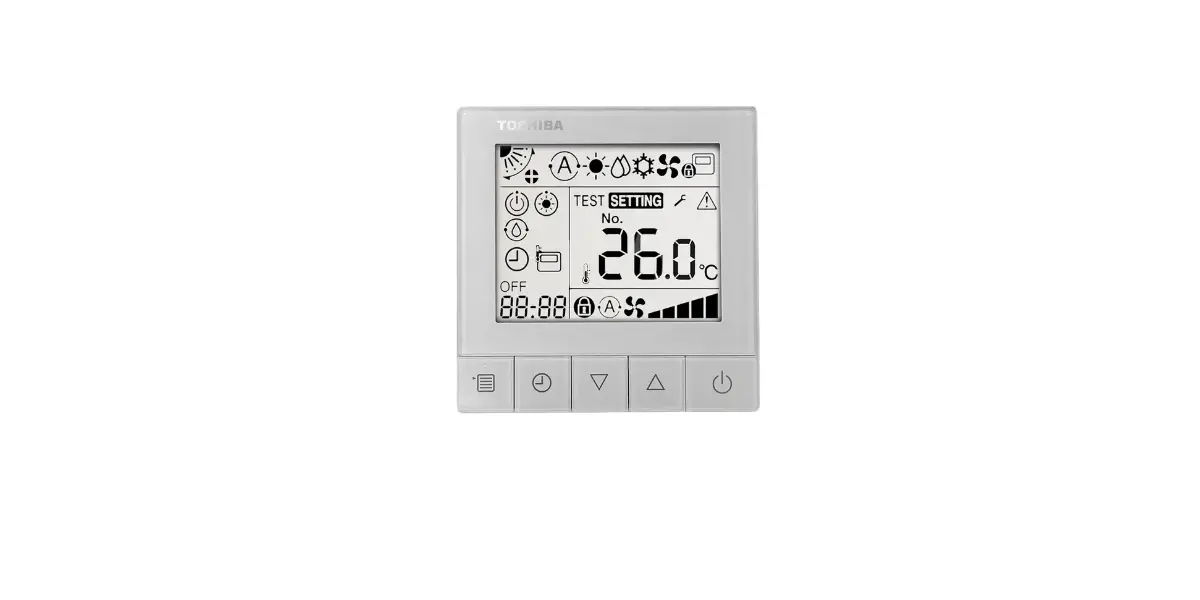 TOSHIBA RBC-ASCU32Y-E Compact Wired Remote Controller