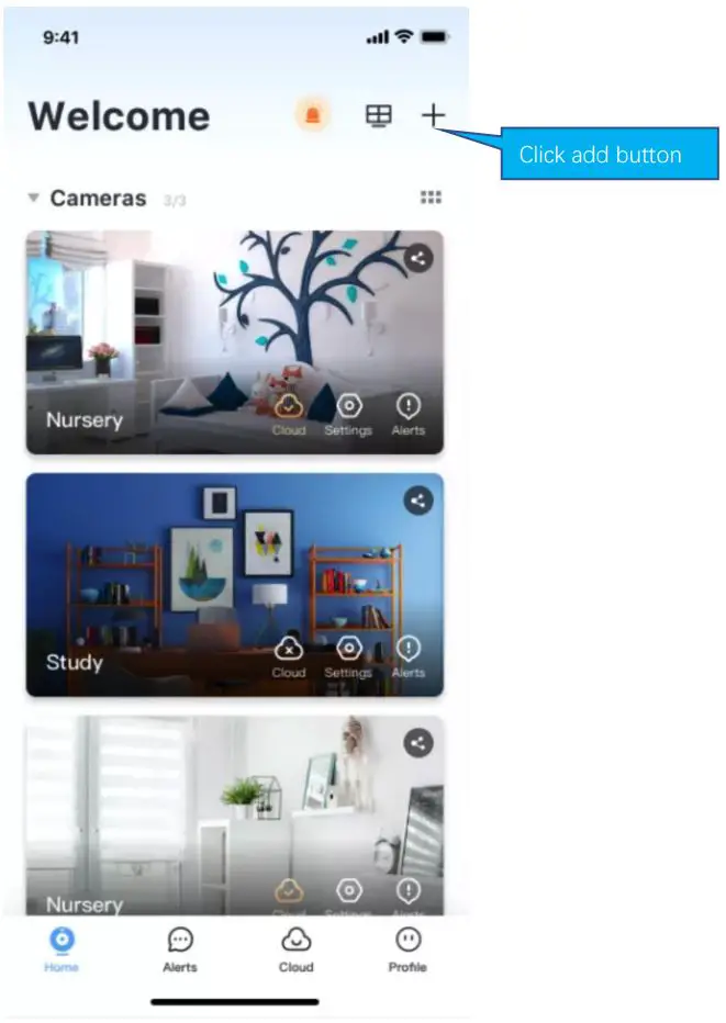 Yi loT Smart Camera App Instruction Manual - How to add camera