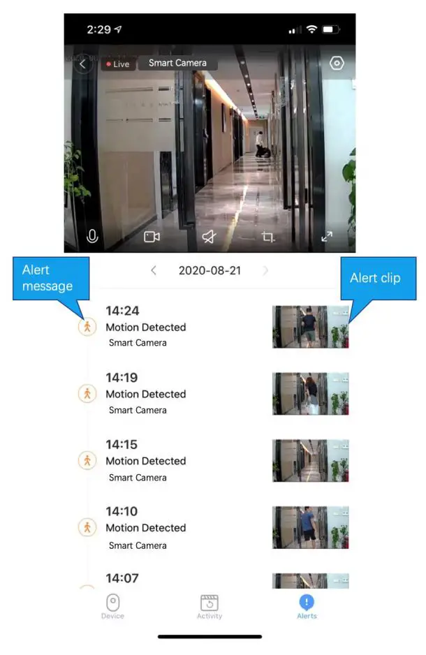 Yi loT Smart Camera App Instruction Manual - How to use app