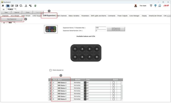 AiM K8 Open Keypad - max allowed number of keypads