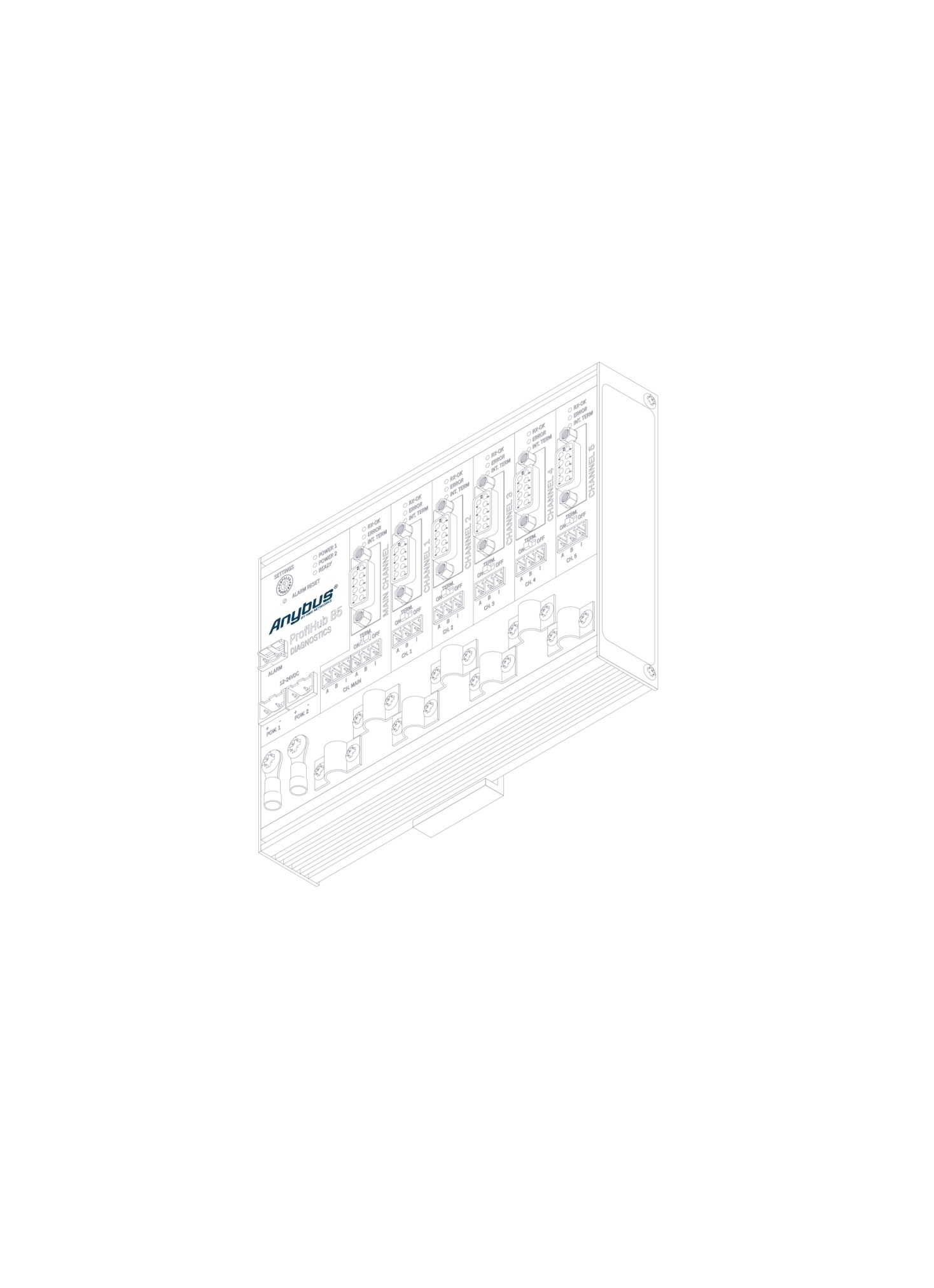 Anybus PROFIBUS DP Terminator T1 Switch