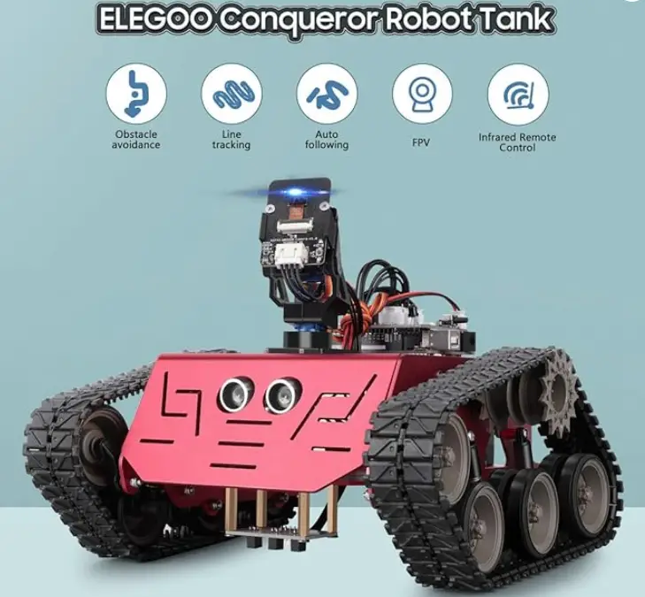 ELEGOO-Conqueror-Robot-Tank-Kit-features