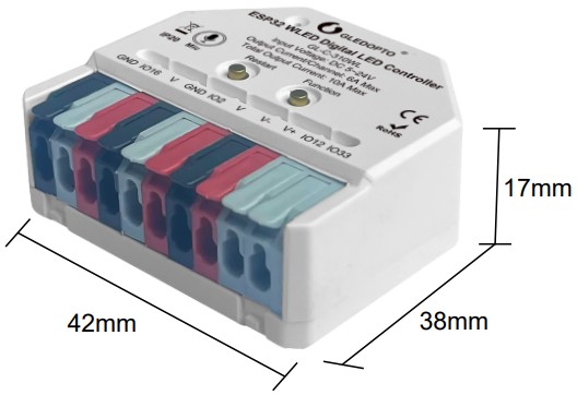 GLEDOPTO ESP32 WLED Digital LED Controller - Product Parameter