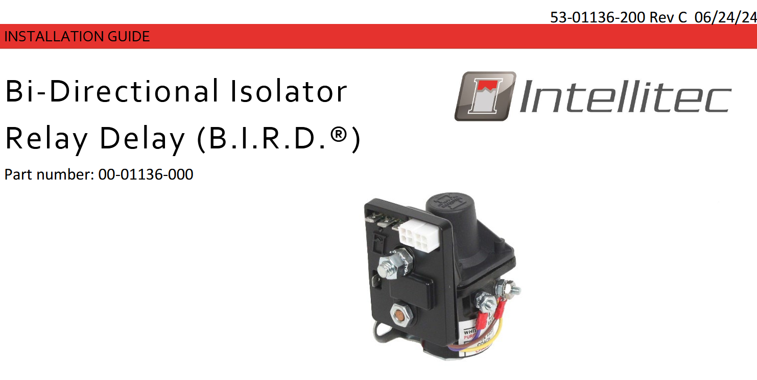 Intellitec Bi-Directional Isolator Relay Delay - front page