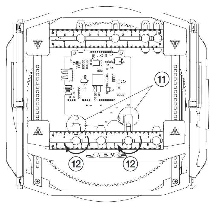 JBC PSS Multiaxis Rotative PCB Support - PCB Placement