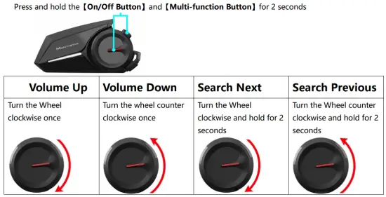 MORNYSTAR S8 Helmet Bluetooth Intercom Kit - FM Function