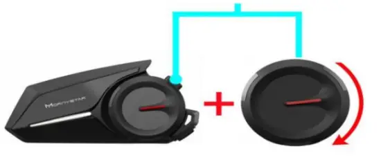 MORNYSTAR S8 Helmet Bluetooth Intercom Kit - Notification Function