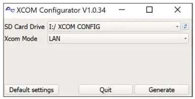 Configuration – xcom LAN/4G 