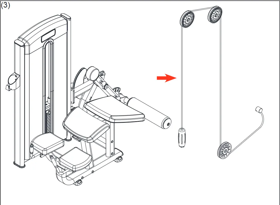 TOORX PLX 4300 Pin Loaded Horizontal Leg Curl - Assemble User Frame