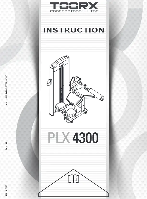 TOORX PLX 4300 Pin Loaded Horizontal Leg Curl - front page