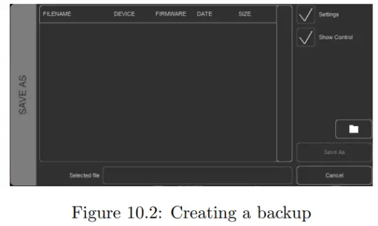 VISUAL PRODUCTIONS TimeCore Time Code Display - Creating a backup