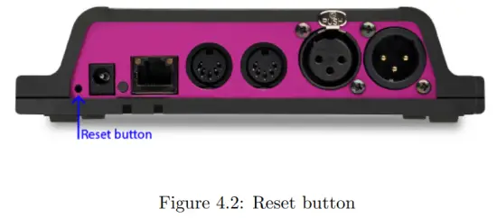 VISUAL PRODUCTIONS TimeCore Time Code Display - Reset button