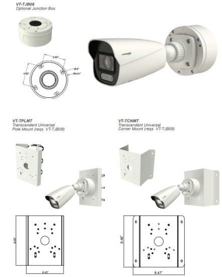 VITEK VTC TNB4MADW Guard Active Deterrence 4MP Advanced Bullet Camera - ACCESSORIES