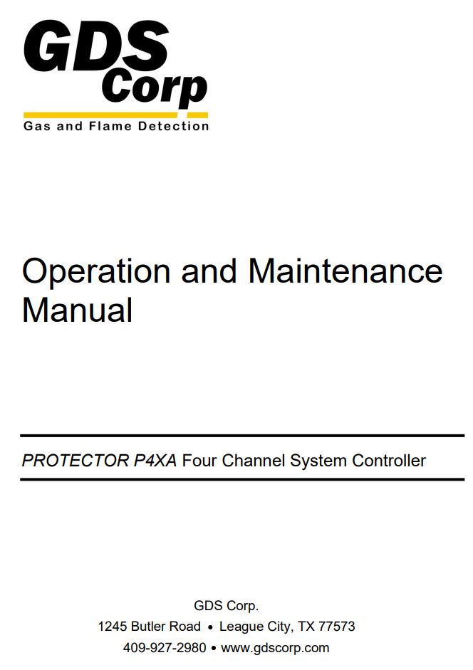 GDS Corp P4XA Channel System Controller User Manual