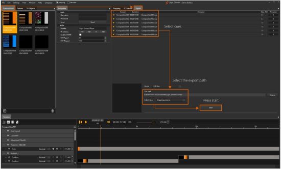 Light Stream Player V2 Creating Running - Creating and loading animations 2