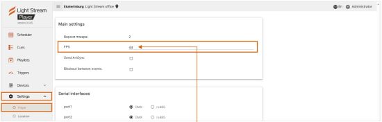 Light Stream Player V2 Creating Running - Creating and loading animations 4