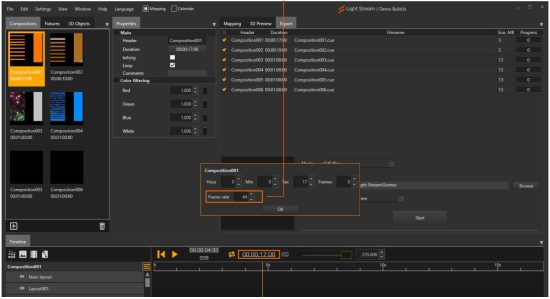 Light Stream Player V2 Creating Running - Creating and loading animations 5