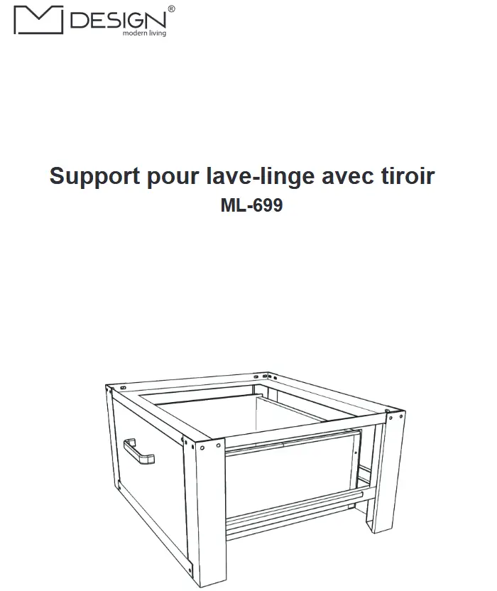 ML-DESIGN ML-699 Washing Machine Stand - front page