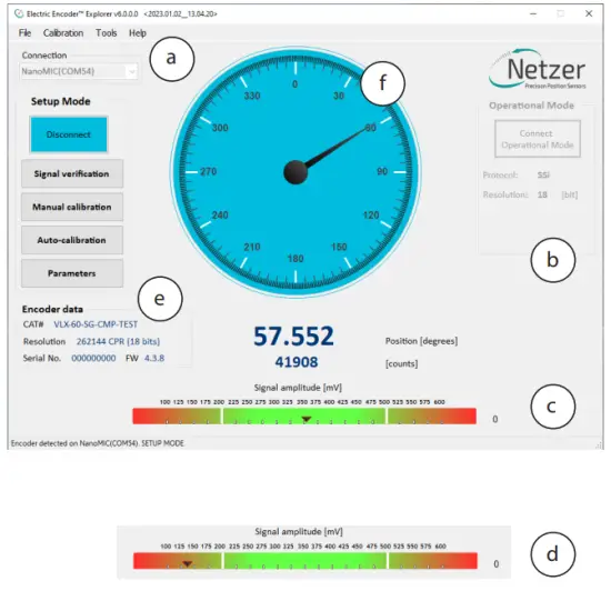 Netzer DS-58 Absolute Hollow Shaft Rotary Encoder - Run the Encoder Explorer tool 1