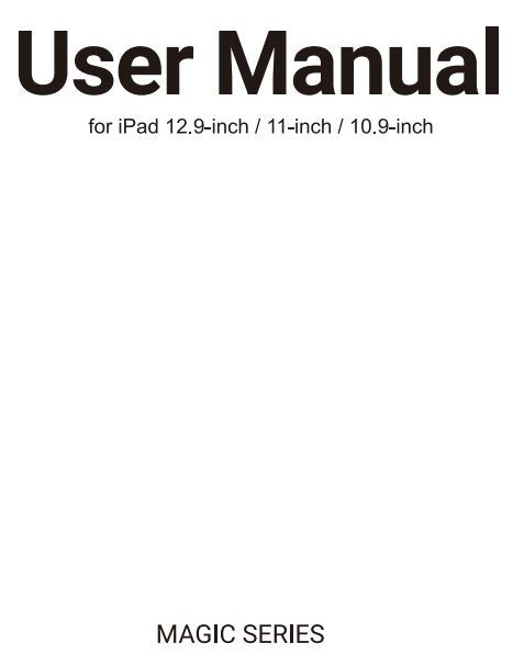 Edaiser B0D7S3GPR4 Magic Keyboard for Apple iPad User Manual