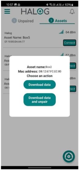 HALOG HL240100 IoT Device Logger - Download data 2