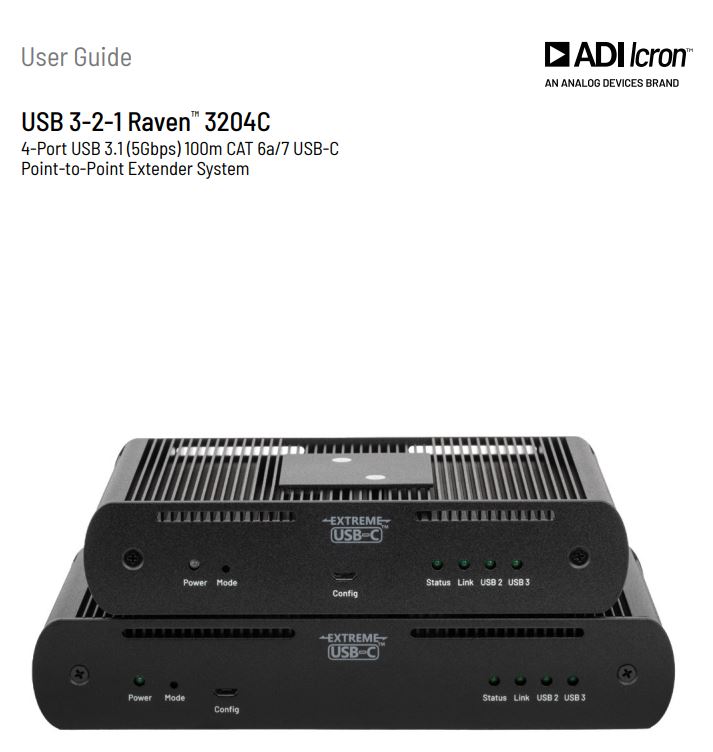 Icron 01-00824 3204C Point Extender System User Guide