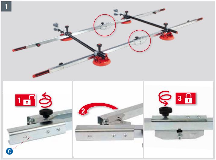 MONTOLIT 300-70SL-MOB Modular Handling System For Slabs Installation Guide - How to use