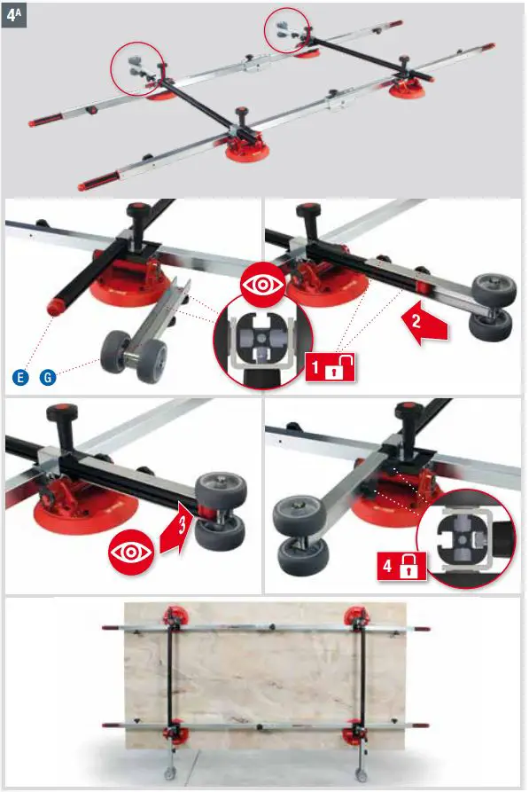 MONTOLIT 300-70SL-MOB Modular Handling System For Slabs Installation Guide - How to use