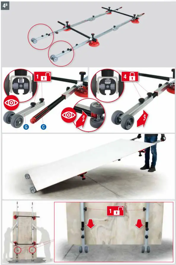 MONTOLIT 300-70SL-MOB Modular Handling System For Slabs Installation Guide - How to use