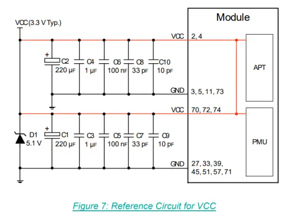 NETPRISMA LCUK54 WWD Module - Circuit for VCC
