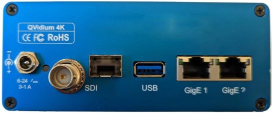 QVidium QVDEC4K 4K UHD HEVC AVC Streaming Internet Video Decoder - Rear View