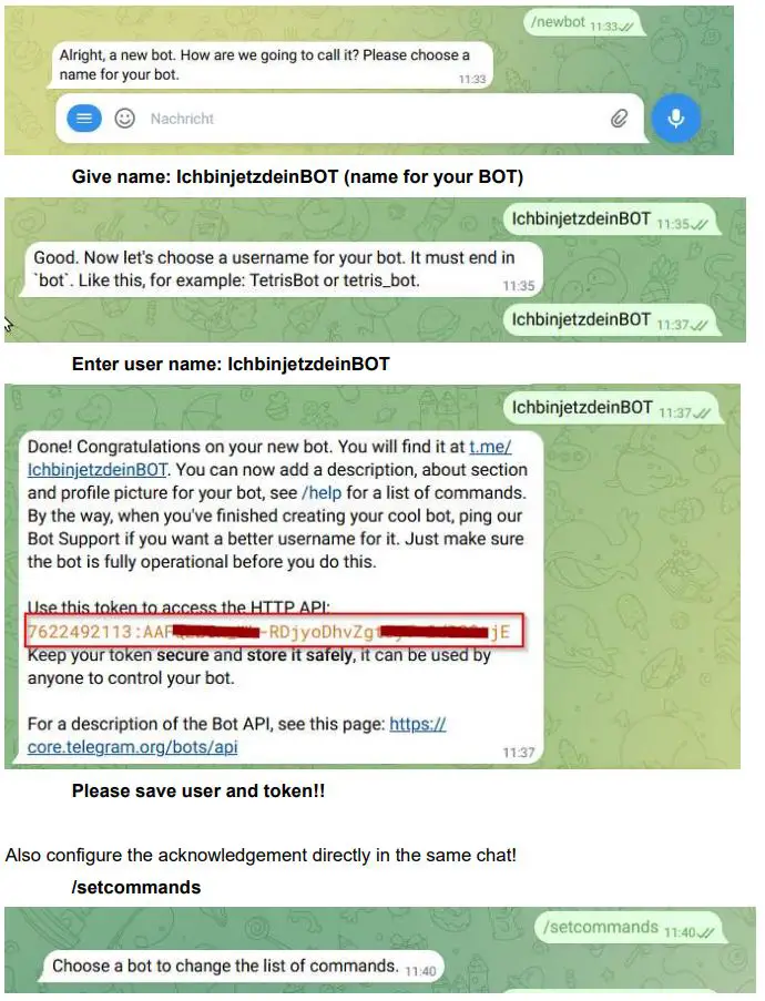 alvasys automation DR Telegram Driver User Manual - own bot create under BotFather