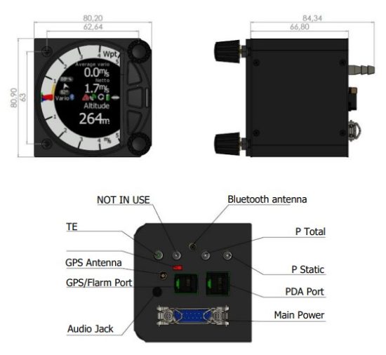 lxnav SxHAWK Digital Speed To Fly HAWK Variometer - Variometer Unit