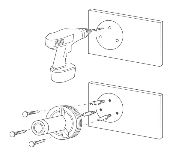 Anona HM1006-01 Lucio Security Camera Set - Installing the camera