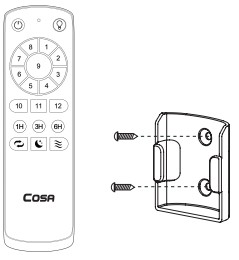 COSA FE-AA0 Series Ceiling Fan - Function of Transmitter