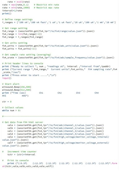 PYRAMID FX4 Programmer - Data Logger using HTTP 3