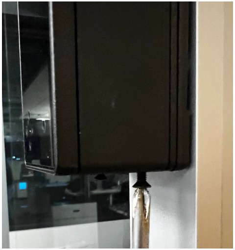 SAFR SCAN SFR SC50 Access Control and Audio Visual - bottom of the reader as shown below