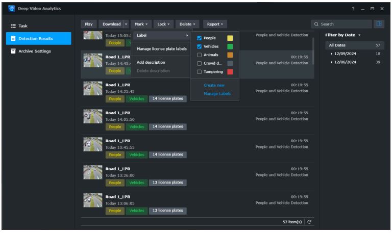 Synology Deep Video Analytics User Guide - Label and add descriptions
