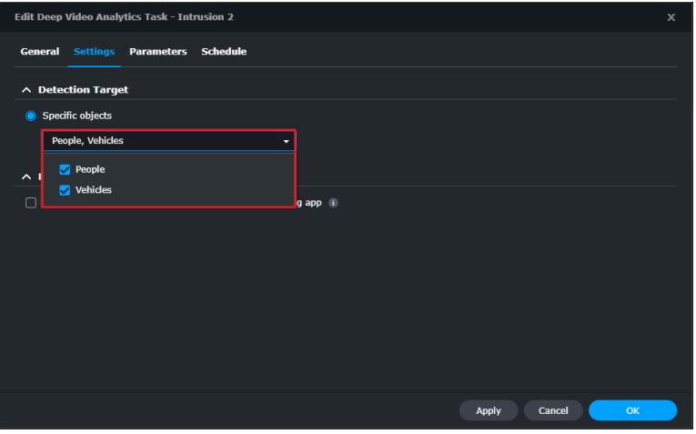 Synology Deep Video Analytics User Guide - Triggering mechanism