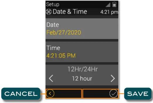 URC TRC-1120 Wi-Fi Remote Control - Date & Time