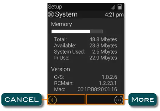 URC TRC-1120 Wi-Fi Remote Control - System