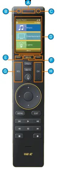 URC TRC-1120 Wi-Fi Remote Control - Using the TRC
